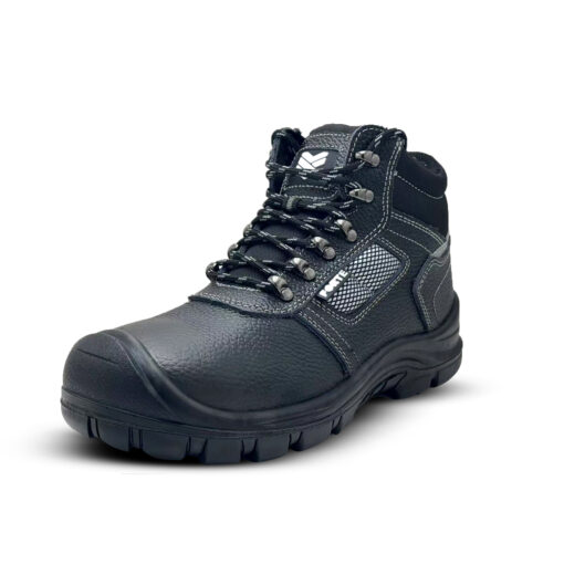 Bota DEF FORTE S3: Antiestática, impermeável e com proteção extra nos dedos. Ideal para armazéns, indústria, construção, mineração e mais. Tamanhos 2 a 13.