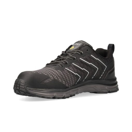 Sapato Industrial Leve 2.0 para Homens REBEL Prata Cinza