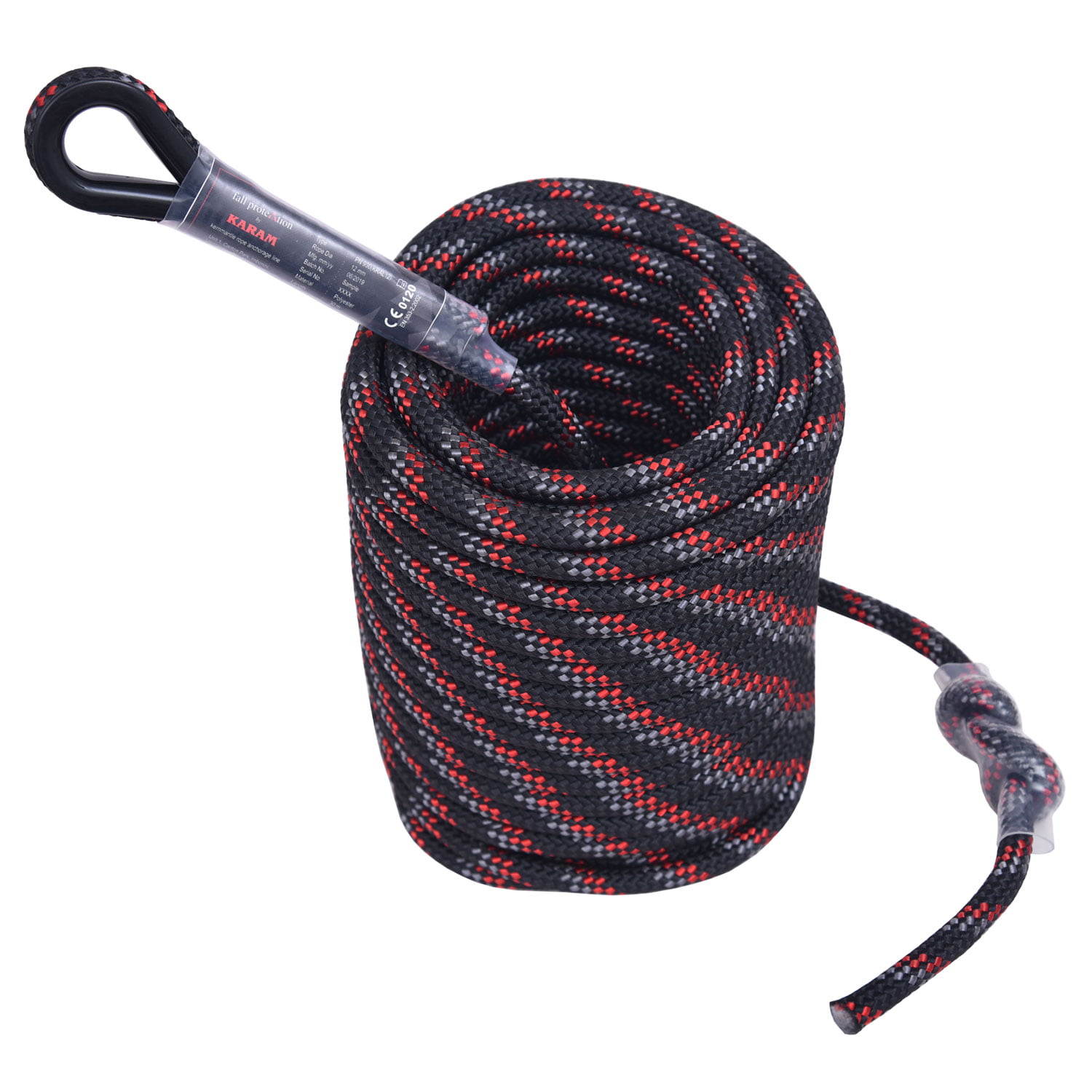 Linha de ancoragem de corda Kernmantle de 50 metros (12 mm)