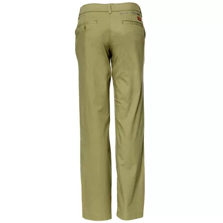 IS-DP1 - Calça de sarja elástica relaxada para senhoras - cáqui - Image 2