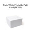 CARTÃO DE PVC BRANCO IMPRIMÍVEL SIMPLES (PK 100)