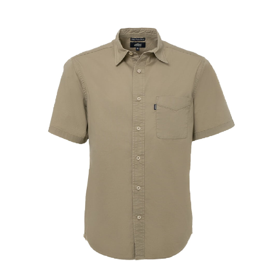 CAMISA DE MANGA CURTA DE POPELINA DE ALGODÃO ELÁSTICA - Image 4