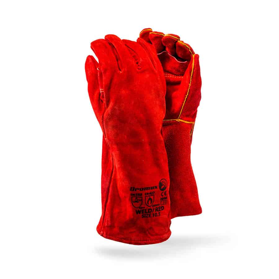 LUVAS DE COURO VERMELHO WELD